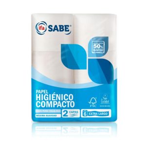 Papel higiénico compacto Sabe 12- rollos